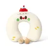 Almohada de Espuma Viscoelástica en Forma de U de Dibujos Animados de Panda Almohada de Viaje Almohada Portátil Almohada para el Cuello Cervical Almohada para la Siesta de Estudiantes Almohada de Dibujos Animados en Forma de U