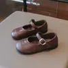 Zapatos Nuevos de Otoño 2026 para Niñas Pequeñas, Zapatos de Princesa con Pedrería, Versátiles Zapatos de Cuero para Bebé de Punta Redonda para Niñas Pequeñas