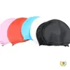 Gorro de natación de silicona de alta elasticidad de 50 g para adultos, unisex, no apretado, protector de oídos, impermeable, para piscinas