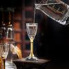 Juego de separador de vino de cristal de lujo de alta gama para el hogar, copa de vino blanca, copa de bala creativa, copa de licor con lámina de oro