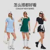Polo Esportivo com Gola Lapela Manga Curta Feminino para Uso Externo Golfe Tênis Camiseta Manga Curta Color Block Rápida Secagem Top para Trabalho