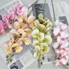 Nueva decoración del hogar de orquídea mariposa 3D9, adornos para sala de estar, decoraciones de flores artificiales, adecuado para bodas, hoteles y escenarios