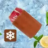 Funda de Cuero Sintético para Latas de Coca-Cola, Funda de Almacenamiento para Latas de Coca-Cola, Funda para Taza Aislada con Base, Plegable, Anticongelante y Antiescaldaduras