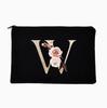 Bolsa de Cosméticos Personalizada com Zíper e Letra da Amazon, Estampa, Bolsa para Estudantes, Material Pu em Branco, Bolsa de Cosméticos Feminina