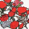 Explosiones transfronterizas bordado por computadora tela de rosas pegatinas accesorios hechos a mano para DIY decoración de bolsa fábrica directa en stock al por mayor