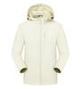 Chaqueta de una sola capa de moda para mujeres y hombres, impermeable y cortavientos de grado tormenta para exteriores, estándar nacional, forro, red para colgar, casual y versátil