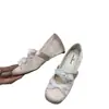 Zapatos de Ballet que Aumentan la Altura, Zapatos Planos de Satén con Cordones, Zapatos de Mujer, Temporada Primavera y Otoño 2026, Adecuados para Faldas, Zapatos de Noche Mary Jane