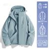 Chaqueta Luo Duo para Hombre 2025 Nueva Primavera y Otoño Juvenil Exterior Impermeable y Cortavientos Chaqueta Tres en Uno para Hombre