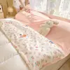 Saco de Dormir à Prova de Sujeira em Algodão Puro, Saco de Dormir Individual de Viagem em Algodão Puro, Lençol, Capa de Edredom, Saco de Dormir de Viagem Portátil Tudo-em-Um para Viagens de Negócios em Hotel