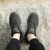 Zapatillas deportivas para correr al aire libre para parejas, zapatillas deportivas casuales para hombre con suela gruesa, zapatos de senderismo retro de moda con cordones, talla grande, transfronterizos