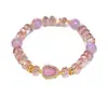 Pulseira de Contas Estilo Novo com Cabaça de Ametista para Mulheres, Luxo Leve, Nicho, Exquisite, Sensação de Alto Padrão, Joia de Mão Versátil e Elegante