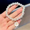 Pulsera de Perlas de Dibujos Animados Transfronteriza para Niños Pulsera de Princesa Femenina Pulsera de Aleación Estilo Marino Accesorios de Joyería para Estudiantes
