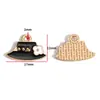 Accesorios de Joyería de Aleación para Hacer Manualidades con Forma de Gota de Aceite Bolsita de Maquillaje para Niñas Accesorios de Tacones Altos Pulsera Pendientes Colgante W507