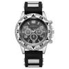 Reloj para Hombre de Venta Caliente Moda Deporte Silicona Falso Tres Ojos Negocios Cuarzo Fabricante de Relojes Comercio Exterior Transmisión en Vivo Dropshipping