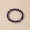 Pulsera Única de Amatista Natural, Círculo Único, Lisa y Redondeada, Textura Excelente, Textura Fina, Pulsera Versátil, Suministro Directo de Fábrica
