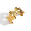 Pulsera Abierta Mariposa de Acero Inoxidable Estilo Europeo y Americano Malt, Sensación de Lujo Ligero de Gama Alta, Joyería de Diseño Simple Versátil para Mujeres