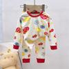 Conjunto de Roupa Íntima Infantil Outono e Inverno Algodão Puro Roupas de Outono e Calças Compridas para Meninos e Meninas Categoria a Roupa Íntima Térmica para Bebês Roupa Infantil Atacado