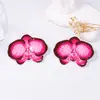 Brincos Grandes de Flor Estilo Exagerado Estiloso Tendência Metal Esmaltado Estéreo Retro Versátil Moda Feminina