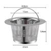 Filtro de pia de cozinha aço inoxidável bacia de vegetais filtro de resíduos de esgoto piscina filtro anti-bloqueio universal