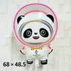 Balão Fofo de Panda Gigante Panda Segurando Bambu Balão de Filme Leve Animal de Desenho Animado Panda Flutuante Bola de Ar Sem Vedação