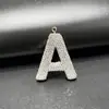 Llavero de Diamantes Completos de Arcilla DIY Transfronterizo 26 Letras Inglesas Accesorios Colgante para Bolso Colgante para Llavero de Coche