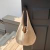 Nova Bolsa de Malha Tricotada Tendência Estilo Ins Outono Grande Capacidade Estilo Preguiçoso Ombro Único Grande Capacidade Bolsa Tricotada