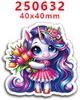2023 nuevo parche de resina acrílica lazo adorables pegatinas decorativas refrigerador PR250323