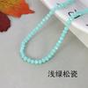 Accesorios de joyería para bricolaje, pulsera hecha a mano con cuentas, 32 cuentas de tierra con superficie cortada, cuentas sueltas de cristal de jade.