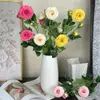 Múltiples Flores de Loto Artificiales para Decoración, Adecuado para Sala de Estar y Mesa de Comedor, Ramo de Flores Artificiales, Arreglo de Florero con Flores Falsas, Adorno de Arte Floral