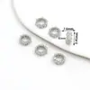 Cuentas Espaciadoras Ojo de Caballo de Circonia de Oro de 14K Accesorios para Joyería DIY Venta al por Mayor Pulsera Collar Materiales para Ensartar Cuentas Sueltas C45