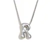 Moda Europeia e Americana Simples Nicho Personalidade Hip Hop Explosões Colar Aço Inoxidável Banhado a Ouro 18K Colar com Letras Bolha para Mulheres