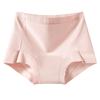 Cueca Feminina de Algodão Antibacteriano 10A, Alongada e Alargada no Gancho, Cintura Alta Confortável, 60 Fios, Algodão Macio de Grau A, Boxer Brief
