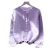 Elegante diseño floral tridimensional, estilo coreano otoño e invierno nuevo cárdigan de punto de moda con cuentas, chaqueta suéter para mujer