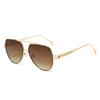 Nuevas gafas vintage casuales para conducir y viajar, gafas de sol ins, moda europea y americana, personalidad simple, gafas de sol de doble puente