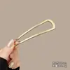 Horquilla China en Forma de U Súper de Hada, Nueva Horquilla Doble de Perlas en Forma de U Estilo Chino, Accesorio para el Cabello Hanfu Estilo Antiguo, Horquilla Simple y de Alta Gama para Mujeres