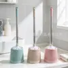 Escova de Banheiro com Base e Cabo Longo Escova de Limpeza para Banheiro Escova Esvaziada para Limpeza de Vaso Sanitário