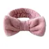 Diadema de Terciopelo Coral con Lazo Transfronteriza para Mujer, Diadema Ancha para Lavar la Cara, Diadema de Felpa de Color Sólido, Accesorio para el Cabello Simple