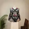 Colete Jacquard Tecido Dourado Estilo Retro Chinês Novo Zhi Li, novo modelo outono 2026, gola redonda, colete usável dos dois lados