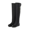 Botas de mujer estilo europeo y americano hasta la rodilla, invierno 2026 cómodas de suela plana talla grande 40-44 cálidas para nieve para exportación