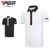 Ropa de golf para niños PGM, ropa de manga corta para niños y niñas, transpirable, con solapa y agujeros, camiseta deportiva de verano para niños