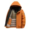 2026 Inverno Transfronteiriço Amazon 3D Novo Casaco Casual Masculino de Algodão Quente com Capuz Removível Jaqueta Espessa
