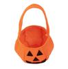 Bolsa de dulces para niños de Halloween, lindo bolso de calabaza, accesorios de fiesta de carnaval, bolsa no tejida con cara sonriente de calabaza