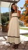 Verano 2024 nuevo vestido elegante de tirantes tipo tubo con costuras de encaje de color liso y falda amplia -88106