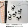 Joyería para Uñas Gatito Blanco y Negro Arte de Uñas Lindo Dibujo Animado Estéreo Hello Kitty Dulce Fresco Uñas Portables Decorativas DIY Pequeños Diamantes