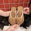 Chanclas de Moda Estilo Ins con Forma de Oso Lindo para Mujer, Calzado de Verano para Exteriores, Sandalias de Tira con Suela Suave a la Moda para la Playa