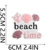 Menina Rosa Torta de Surf Patch de Tecido Bordado Tartaruga Patch Decoração de Concha Laço Tubarão Bordado