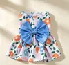Vestido Princesa Floral para Cachorro Pequeno, Roupa Primavera Verão para Gatos, Teddy e Bichon Frise, Vestido Fofo para Cachorro de Estimação, Estilo Fino de Verão