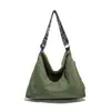 Bolsa de Ombro Feminina Estilo Étnico Boêmio, Bolsa Tote Macia de Grande Capacidade, Bolsa Simples e Versátil para o Dia a Dia