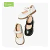 Zapatos de Cuero Snuffy para Niñas Zapatos de Princesa Lolita para Niños Moda Nueva Primavera y Otoño 2026 Zapatos Planos para Niñas Pequeñas con Suelas Suaves