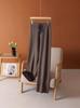 Otoño e Invierno Nuevo Engrosado Suelto Combinable Casual Recto Pierna Ancha Barrido de Piso Amigable con la Piel Cálido Forrado de Felpa Pantalón Tejido